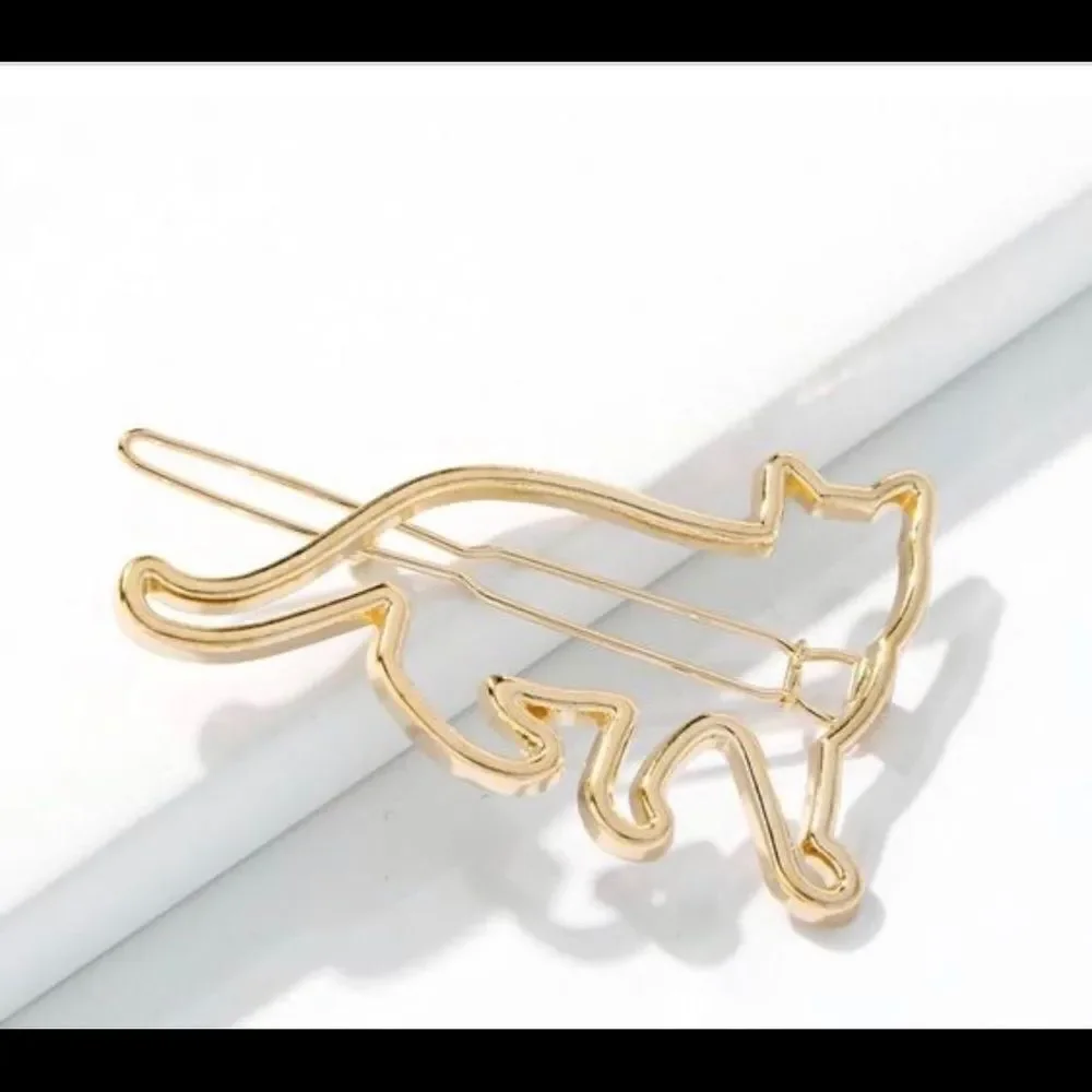 Hair Pin Electroplated Alloy Cat Geometrical